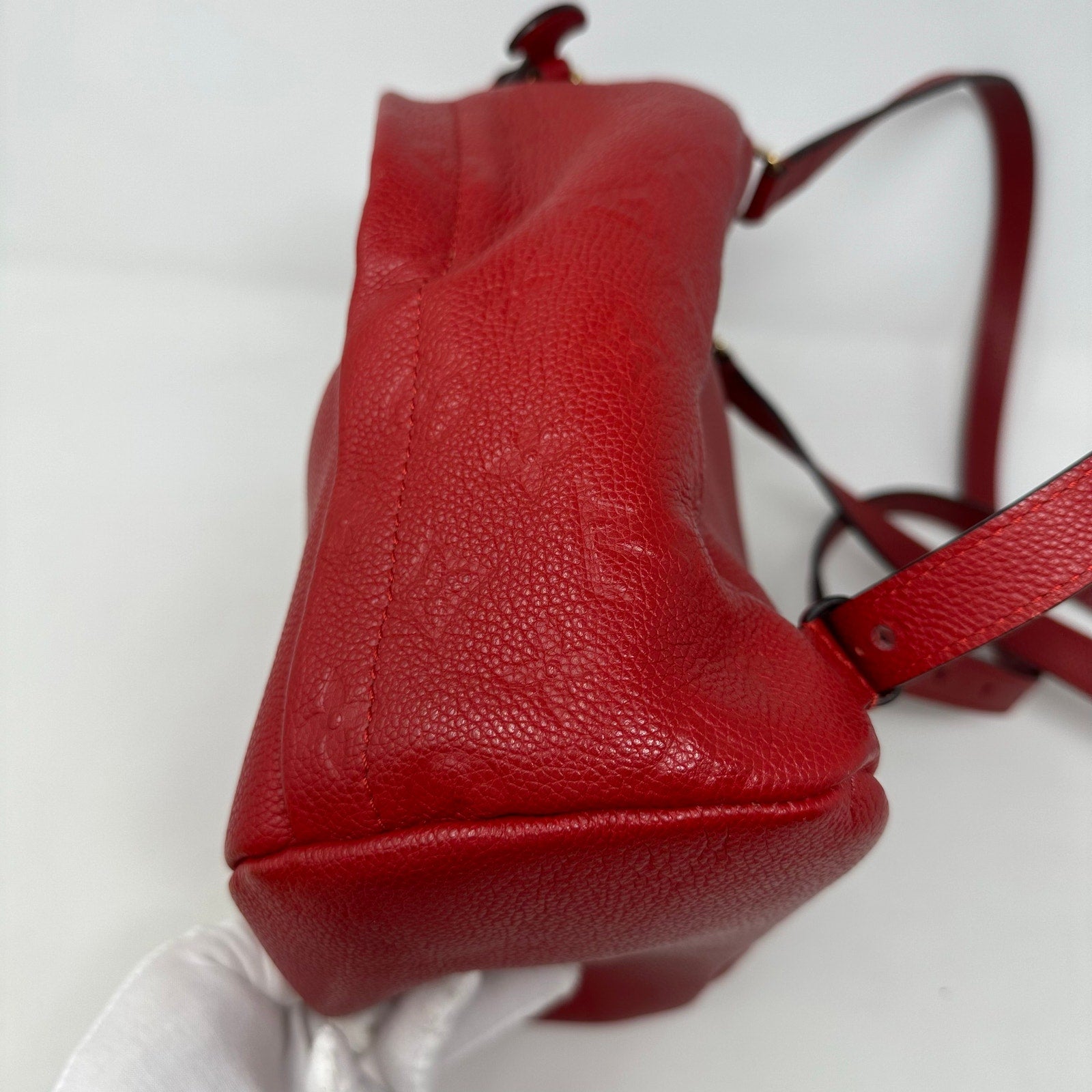 Louis Vuitton LV Empriente Leather Sorbonne Backpack MM Cerise Cherry Red Mini Backpack Bag