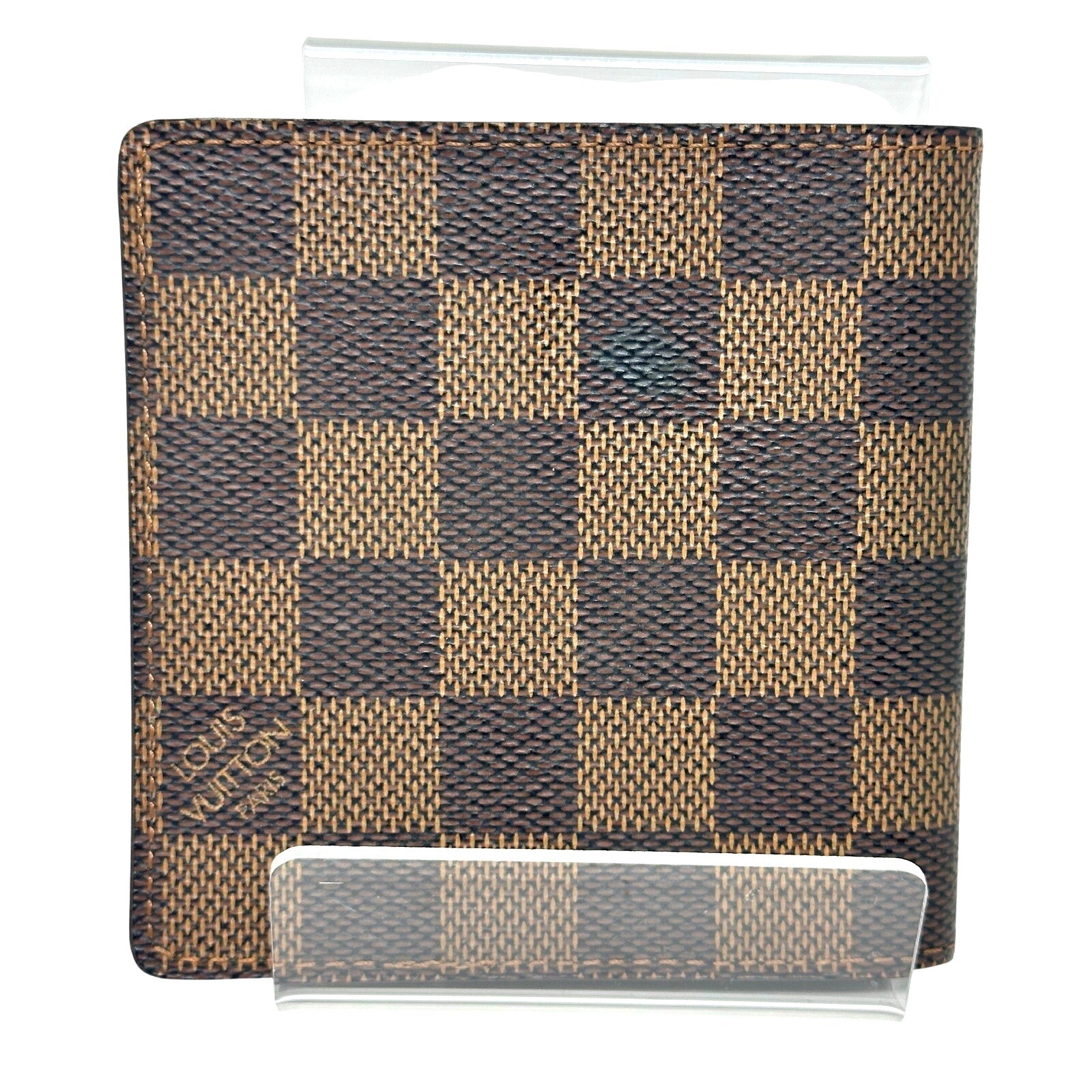 Louis Vuitton LV Damier Ebene Slim Card Holder Bifold Wallet