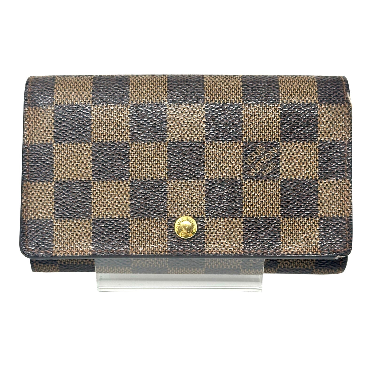 Louis Vuitton LV Damier Ebene Porte Monnaie Tresor Wallet