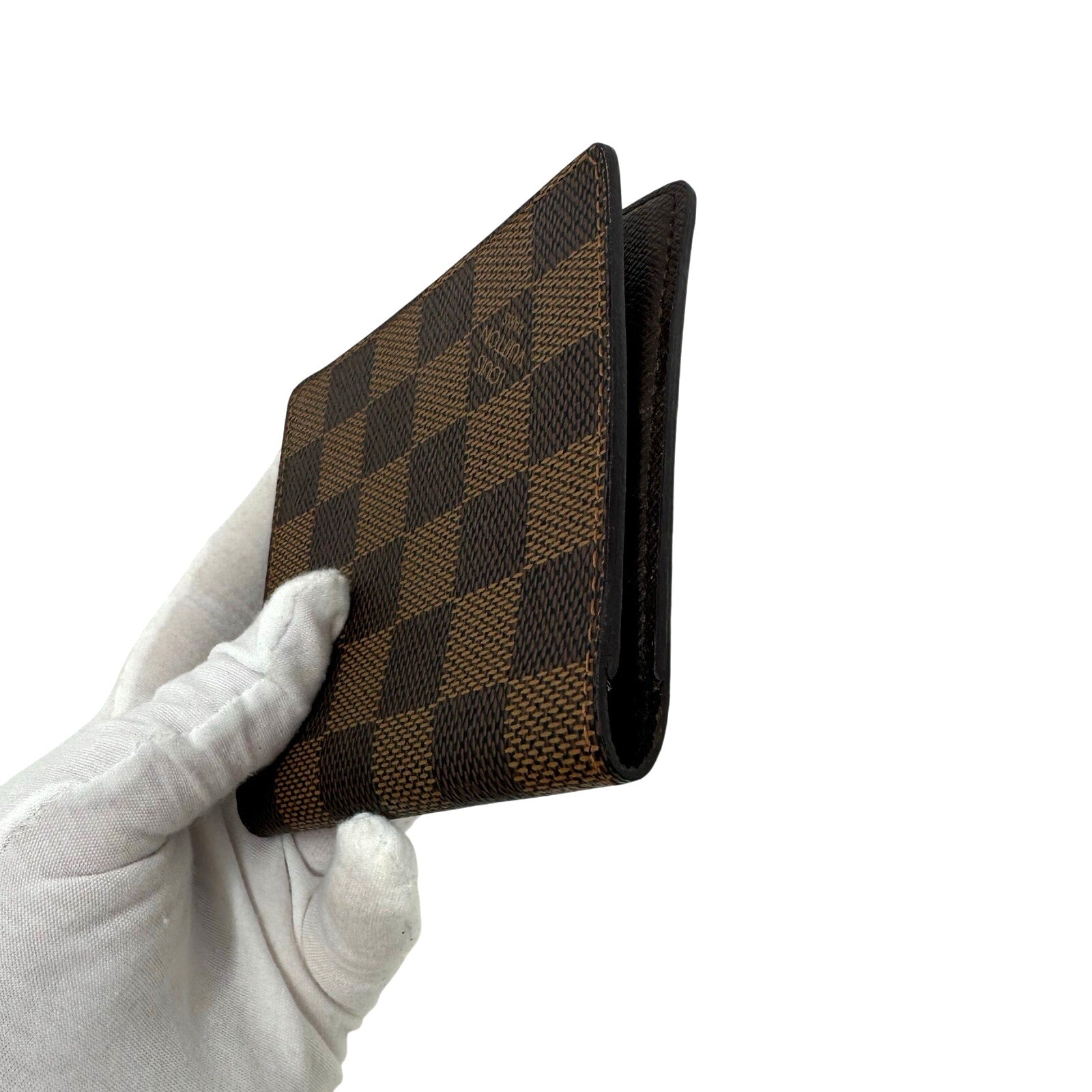Louis Vuitton LV Damier Ebene Slim Card Holder Bifold Wallet