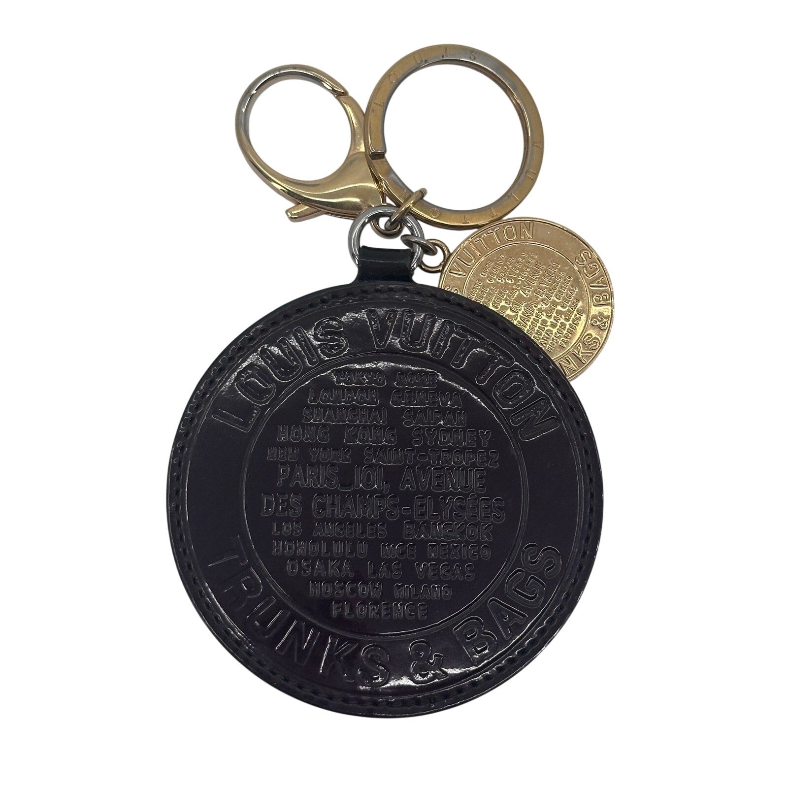 Louis Vuitton LV Vernis Limited Edition Trunks & Bags Keychain Bag Charm Amarante