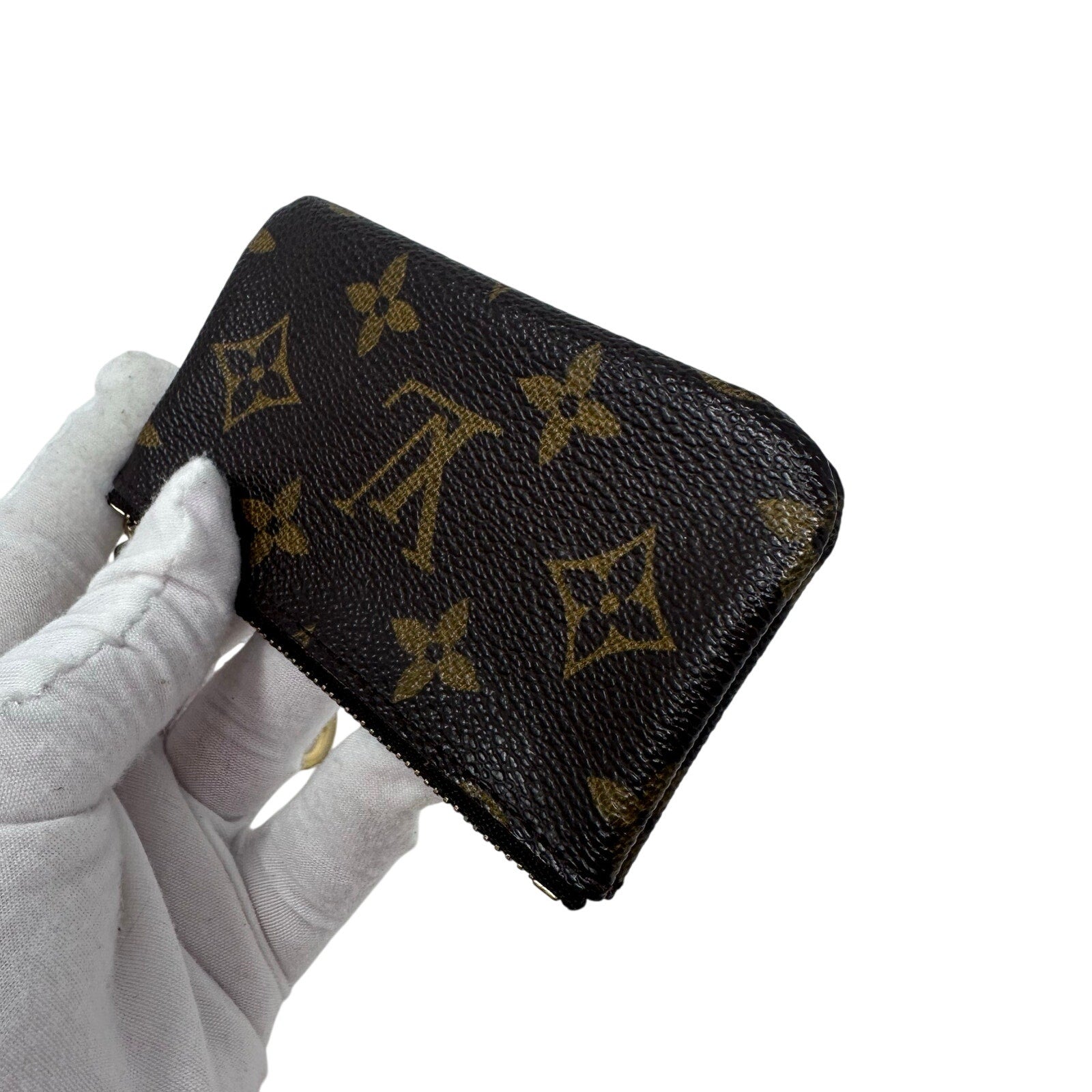 Louis Vuitton LV Monogram Key Coin Cles Zip Pouch Keychain