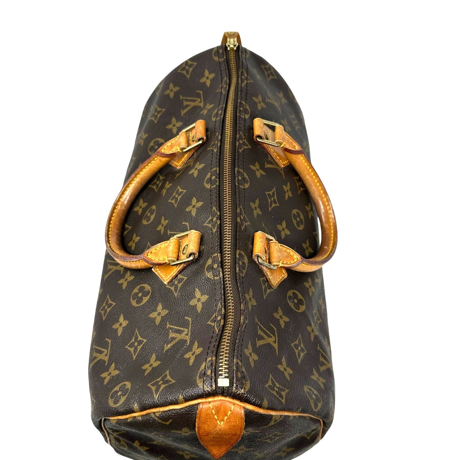 Louis Vuitton LV Monogram Speedy 35 Boston Bag