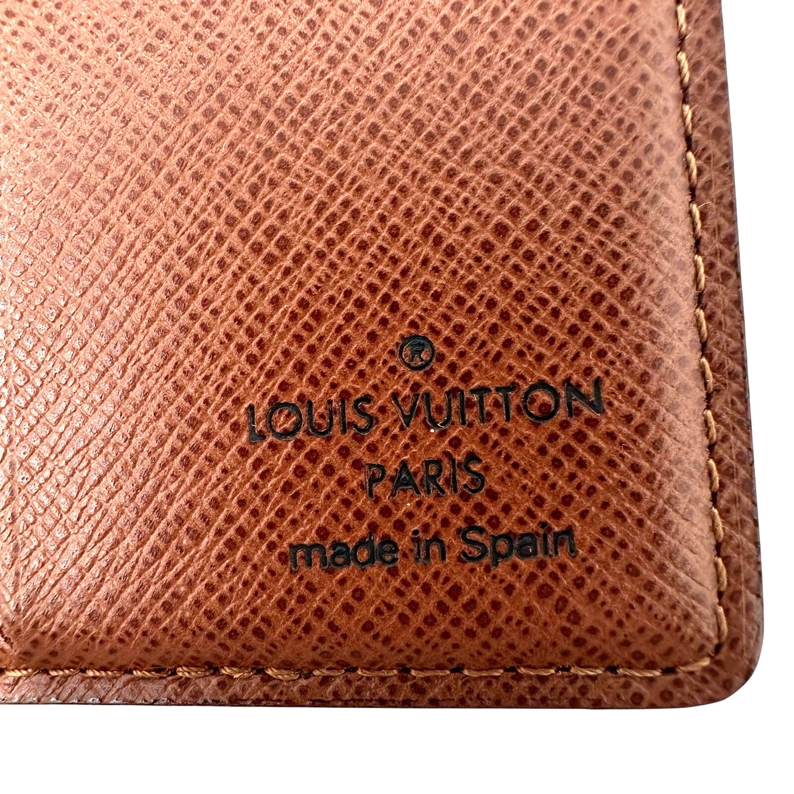 Louis Vuitton LV Monogram Slim Profile Bifold Wallet Card Holder
