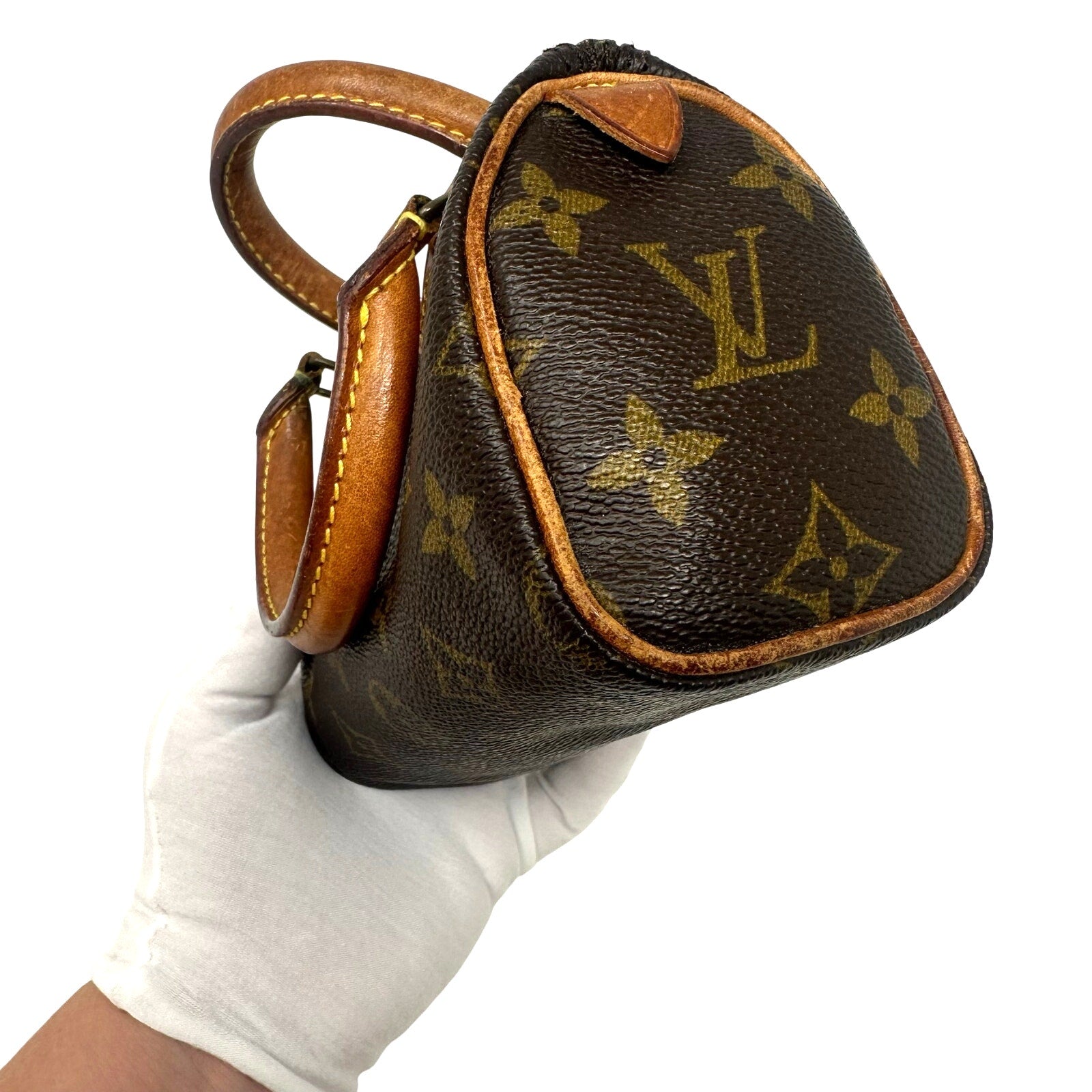 Louis Vuitton LV Monogram Mini Speedy Handbag Purse
