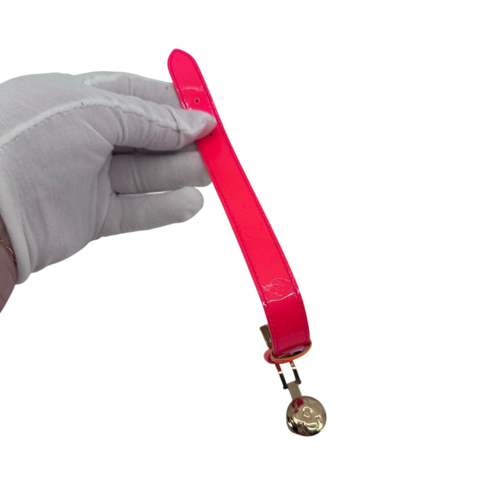 Louis Vuitton LV Monogram Vernis Good Luck Bracelet Robert Wilson Limited Edition Neon Pink Rare
