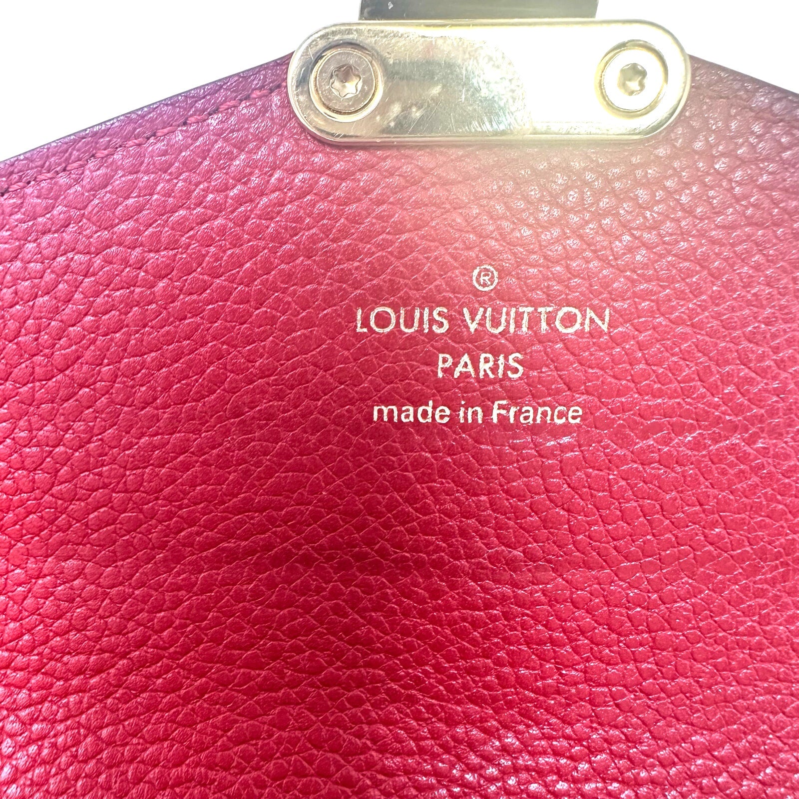 Louis Vuitton LV Monogram Red Pallas Long Wallet
