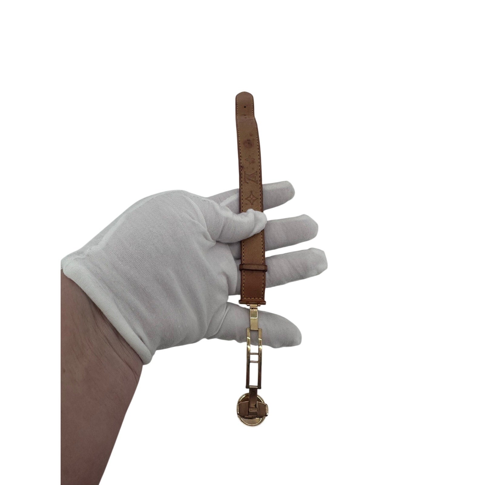 Louis Vuitton LV Good Luck Bracelet Tan Vachetta Monogram