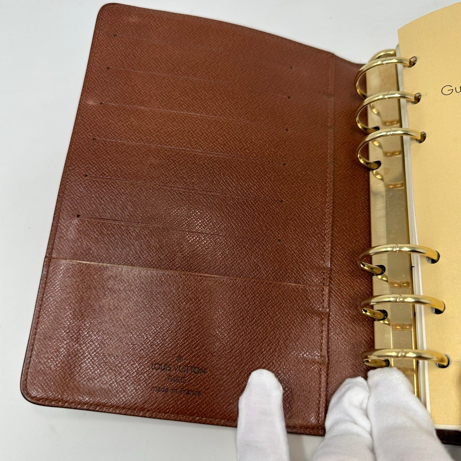 Louis Vuitton LV Epi MM Agenda Cover Brown