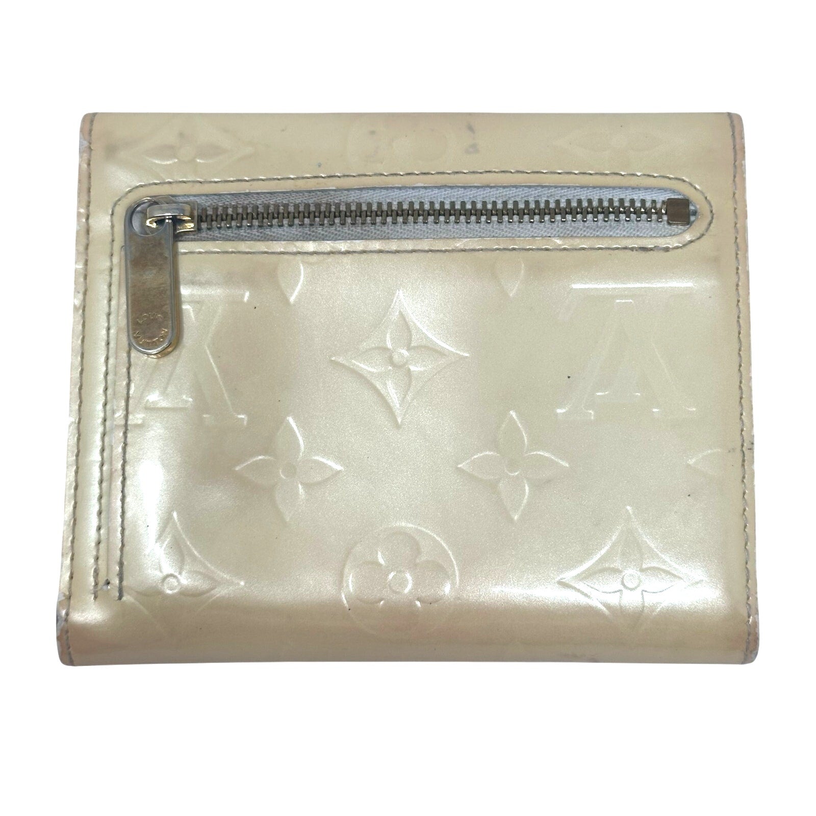 Louis Vuitton LV Monogram Vernis Koala Wallet Cream Yellow
