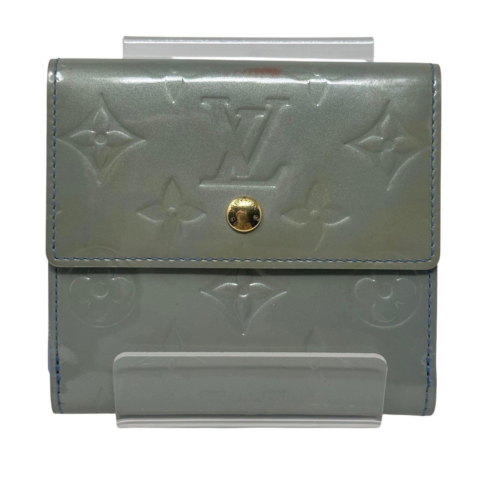 Louis Vuitton LV Vernis Monogram Elise Wallet Light Blue