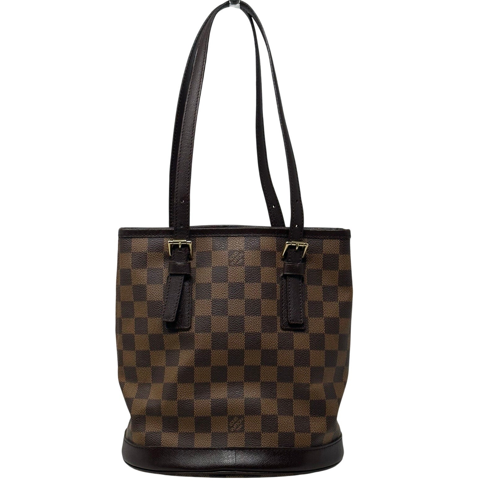 Louis Vuitton LV Damier Ebene Marais Bucket Tote Bag