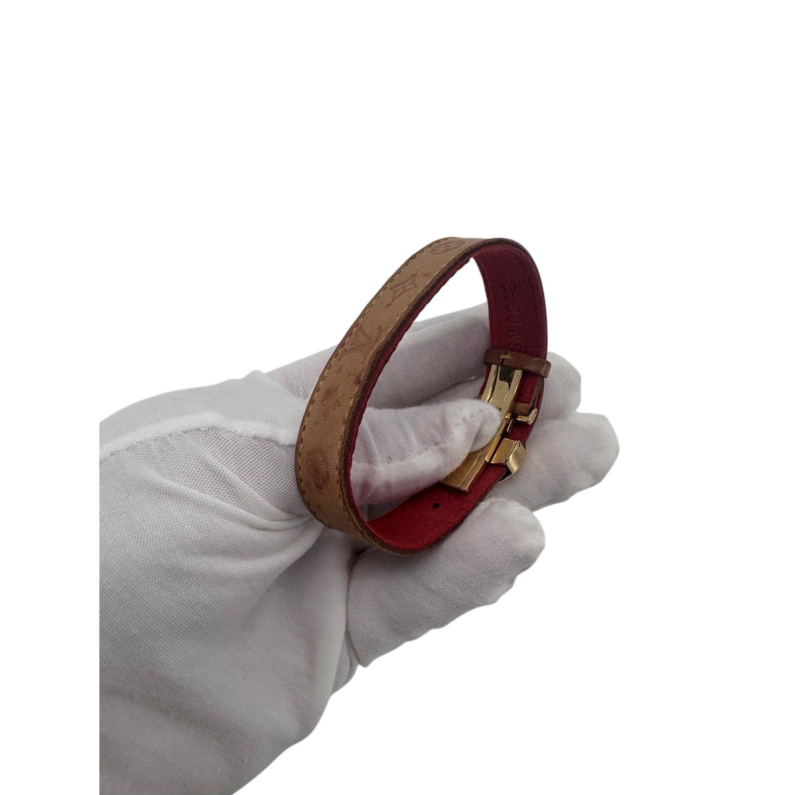 Louis Vuitton LV Good Luck Bracelet Tan Vachetta Monogram