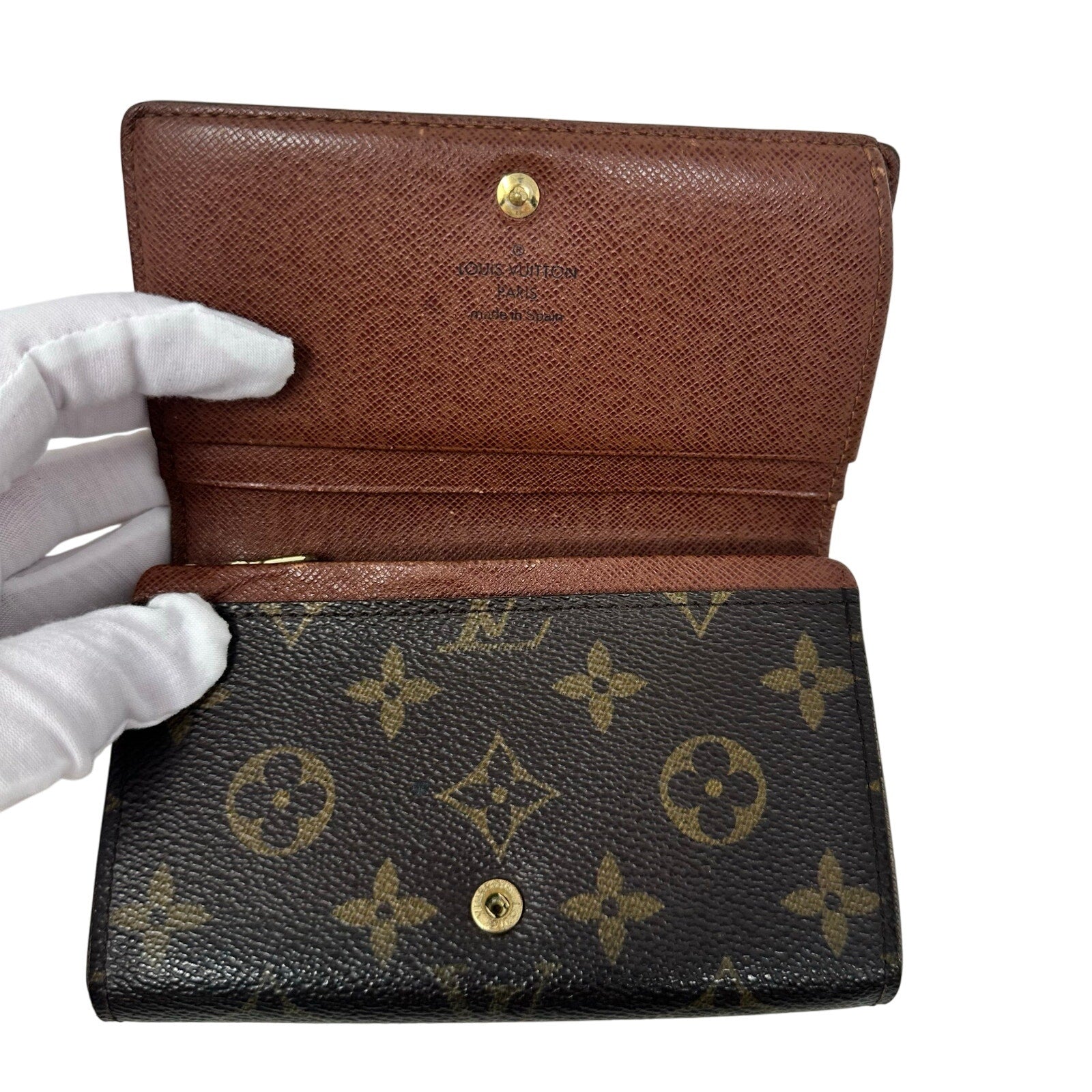 Louis Vuitton LV Monogram Porte Monnaie Tresor Wallet