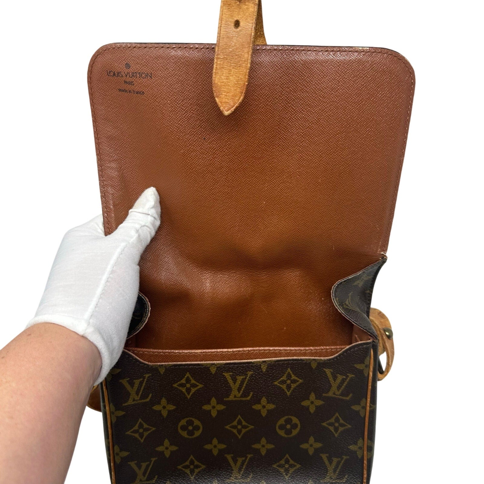 Louis Vuitton LV Monogram Cartouchiere MM Crossbody Bag