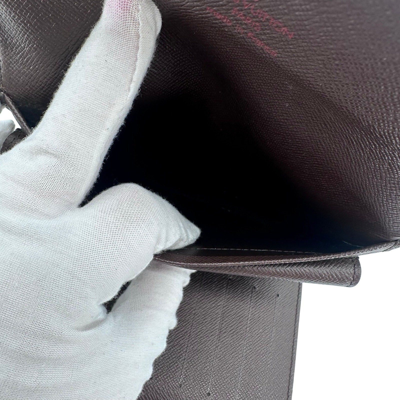 Louis Vuitton LV Damier Ebene Porte Tresor Etui Papie International Wallet