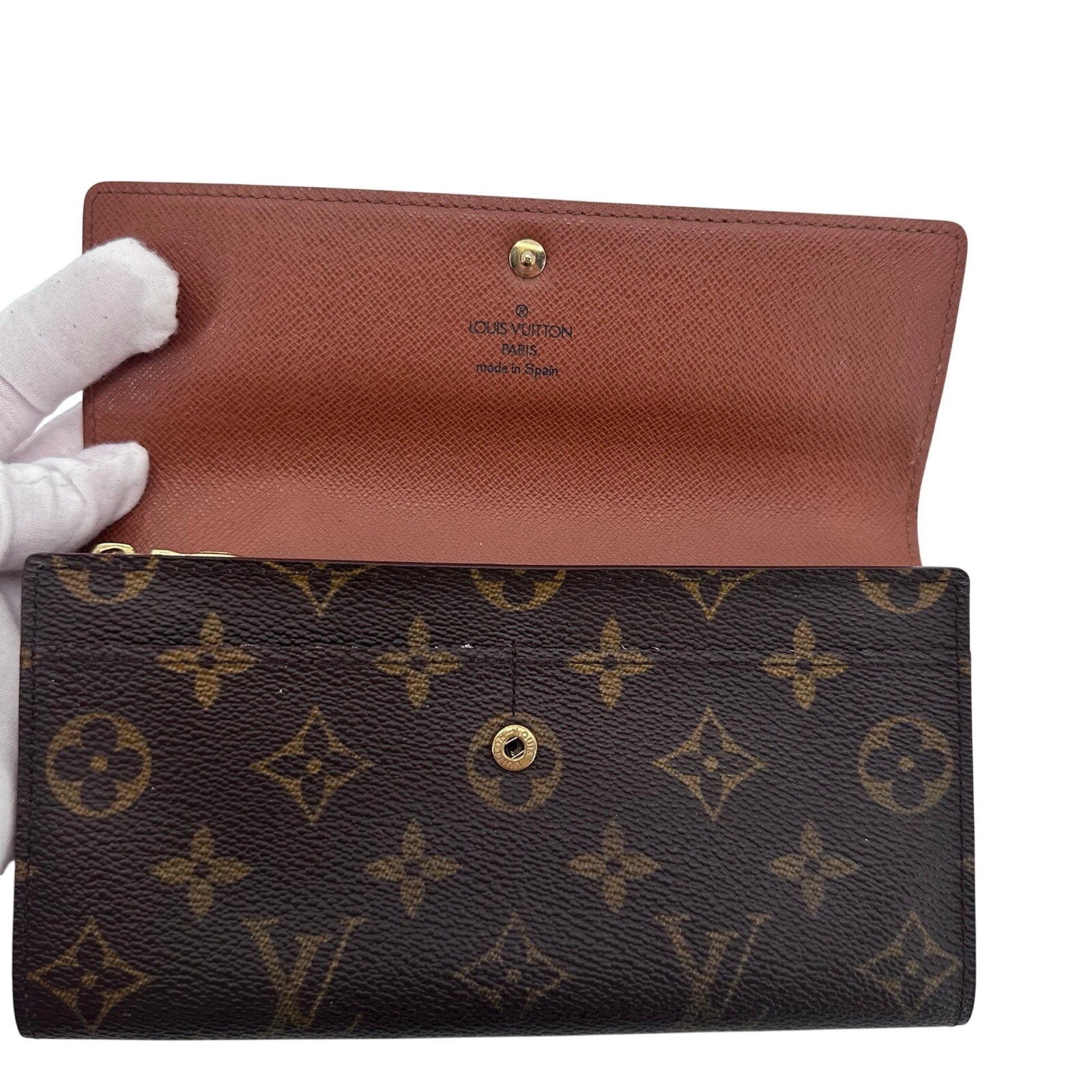 Louis Vuitton LV Monogram Long Sarah Wallet