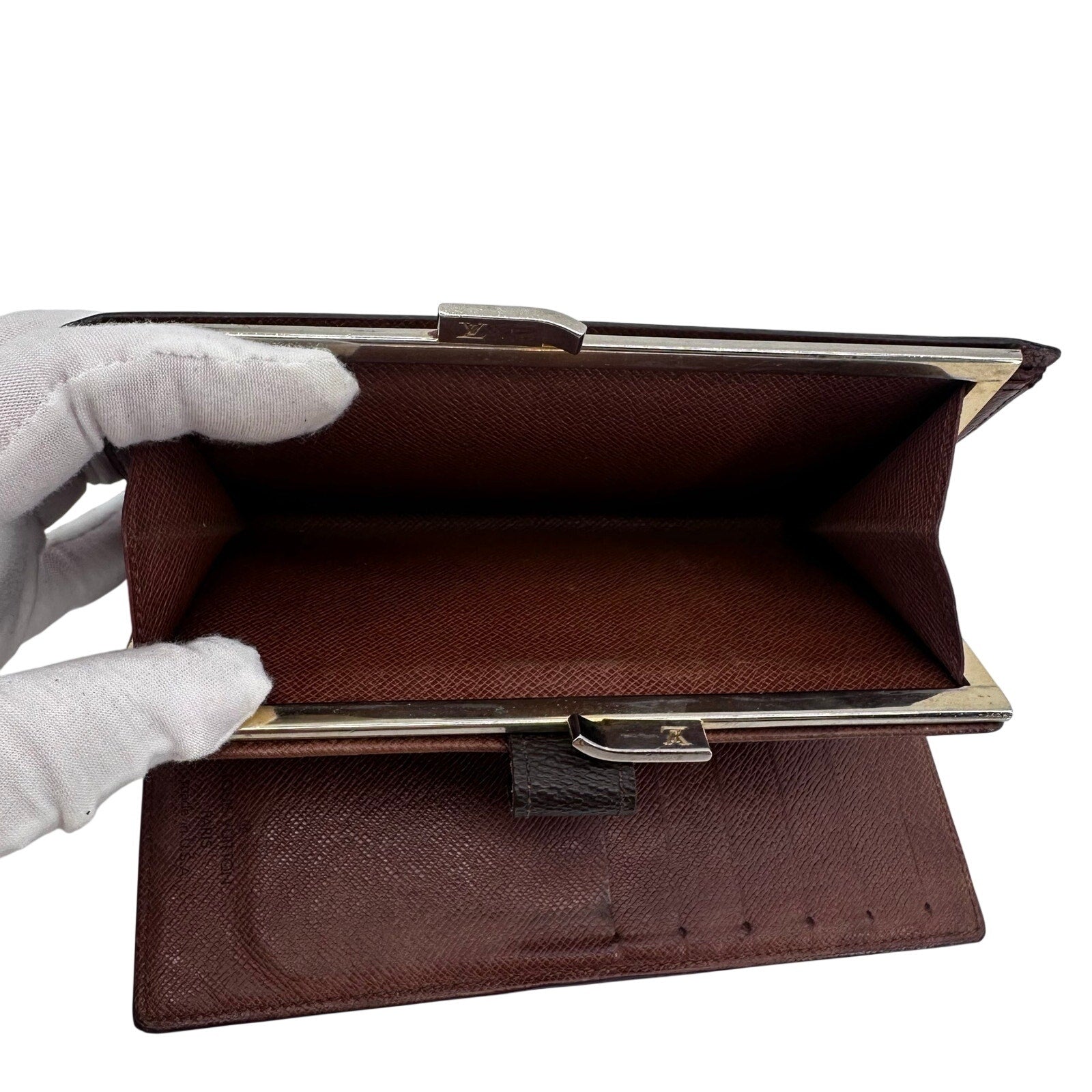 Louis Vuitton LV Monogram Kisslock Long Wallet