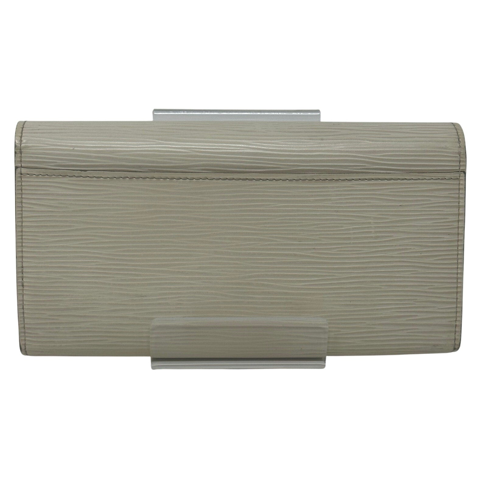 Louis Vuitton LV White Epi Leather Portefeuille Sarah Wallet