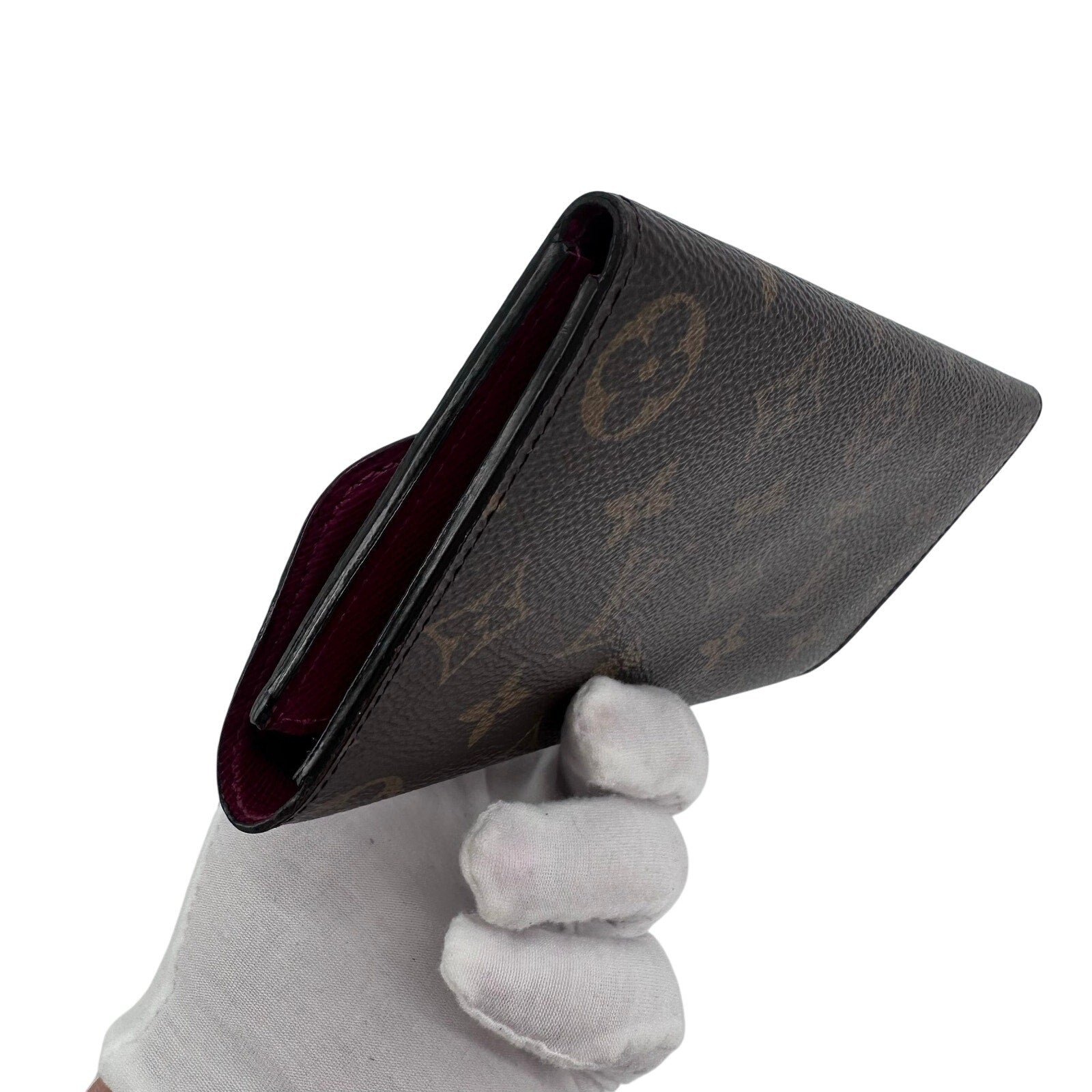 Louis Vuitton LV Monogram Emilie Wallet Pivione Pink