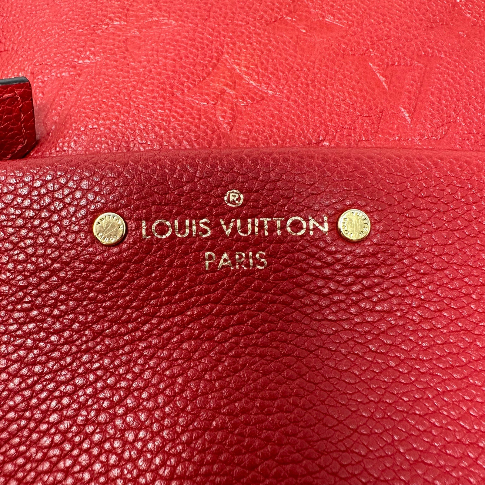Louis Vuitton LV Empriente Leather Sorbonne Backpack MM Cerise Cherry Red Mini Backpack Bag