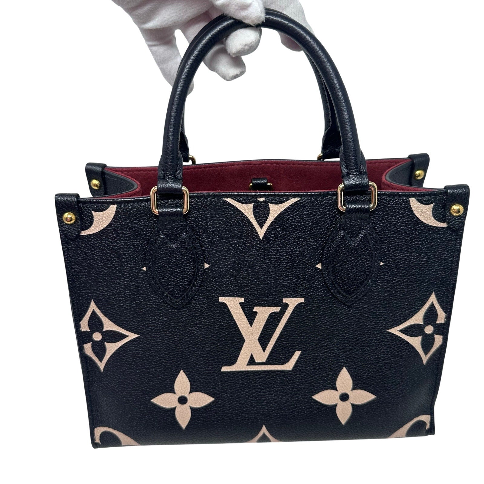 Louis Vuitton LV Empreinte Leather Bicolor Giant Monogram On The Go PM