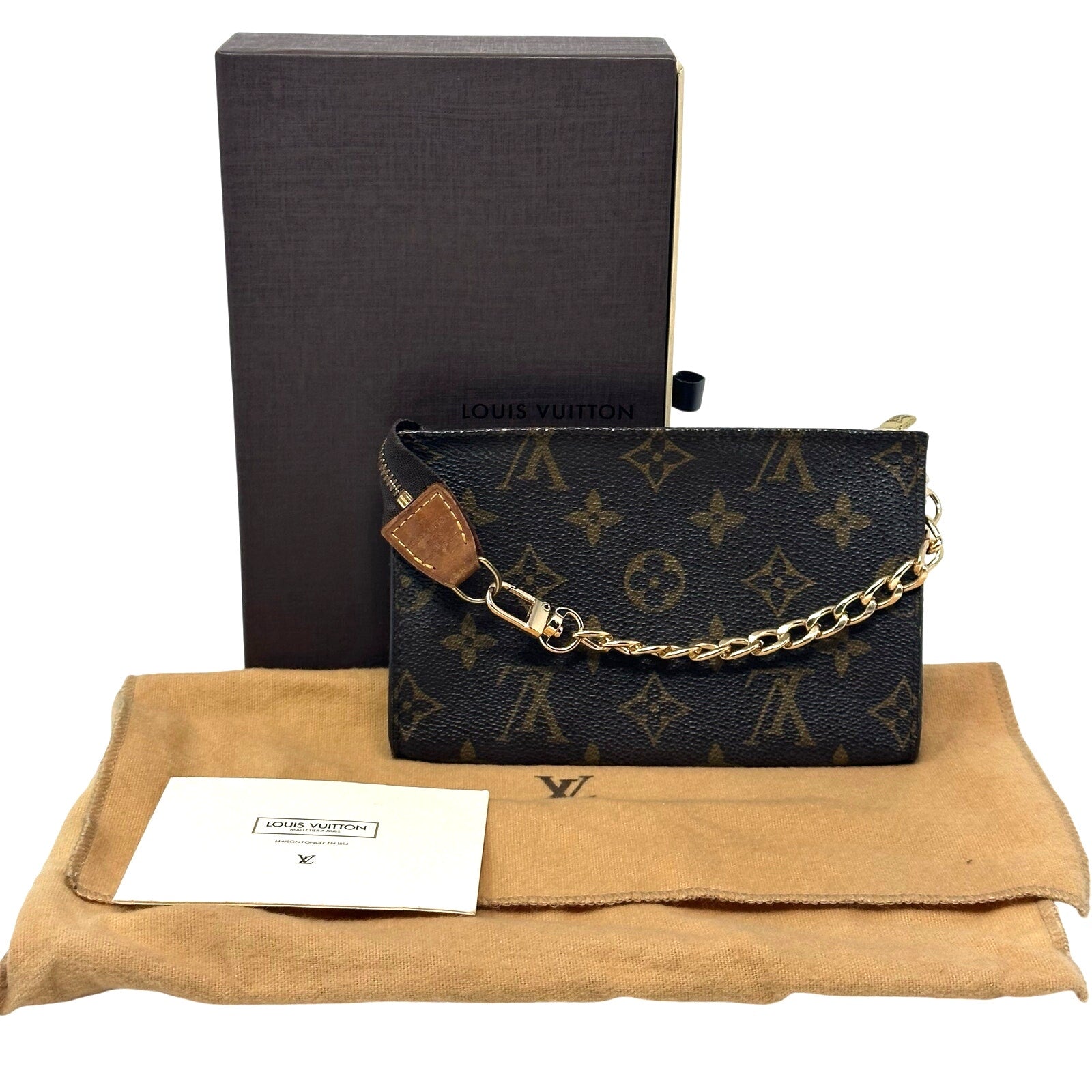 Louis Vuitton LV Monogram Bucket Accessory PM Pouch 17