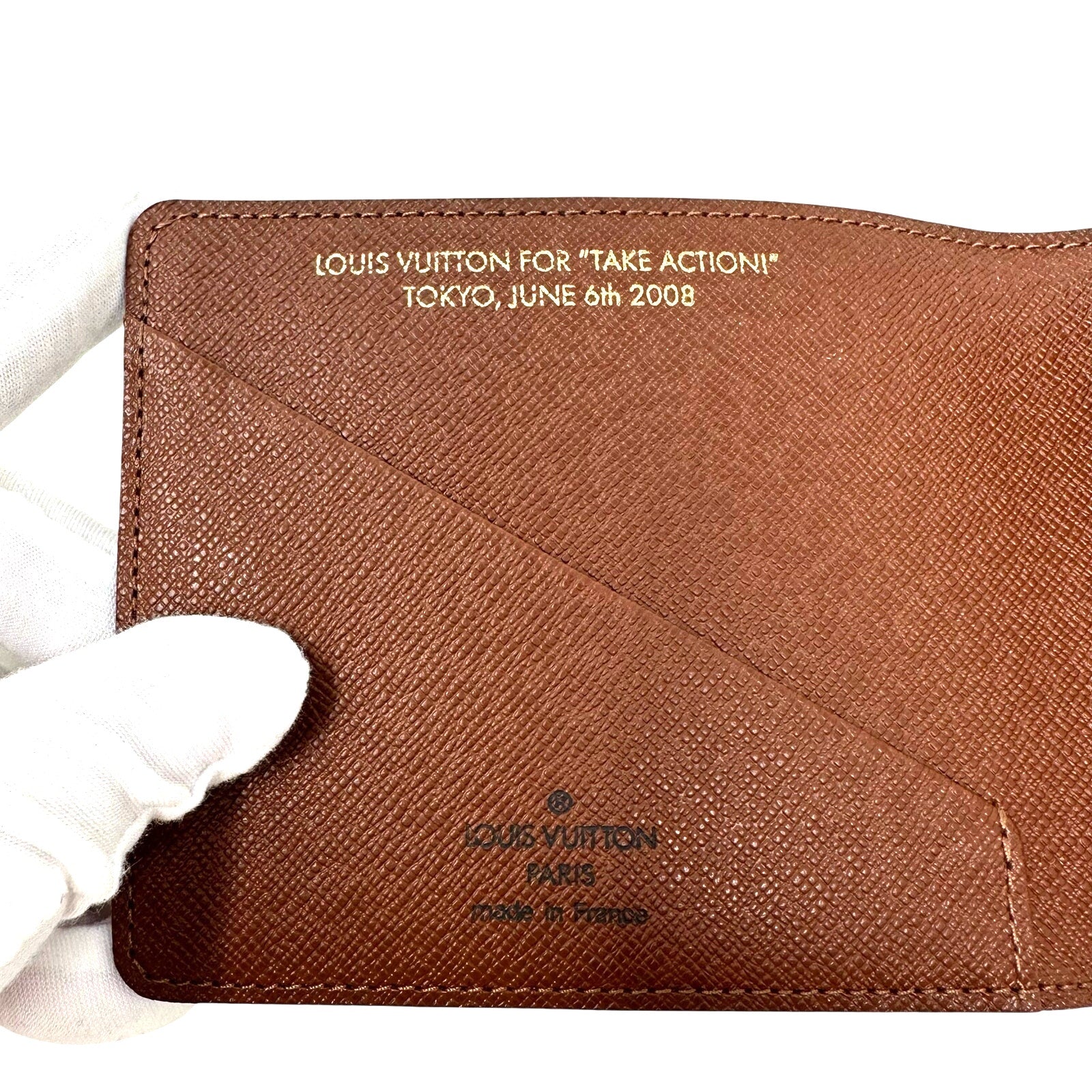 Louis Vuitton LV Monogram “Take Action For Tokyo” 2008 Limited Edition Mini Notebook & Pencil