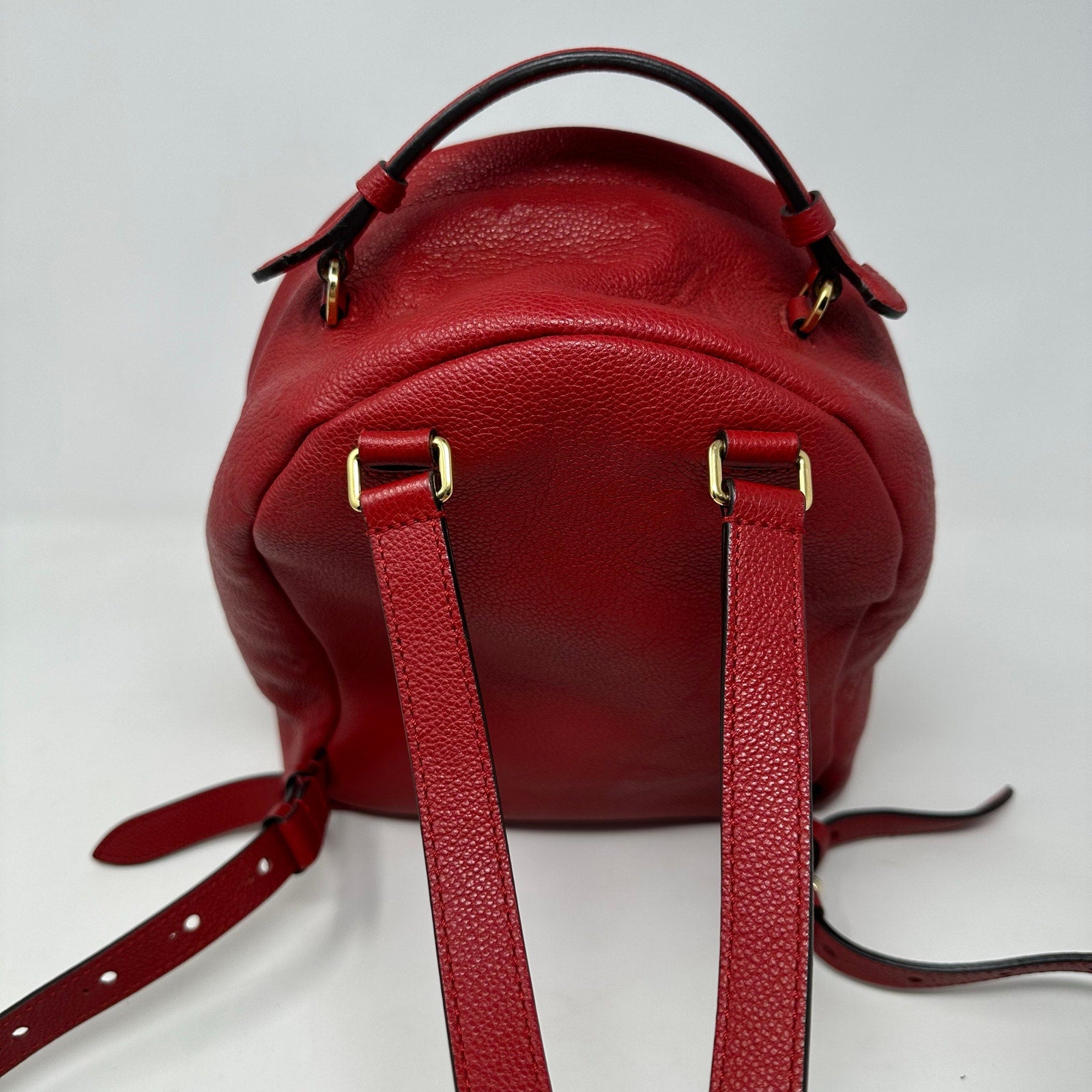 Louis Vuitton LV Empriente Leather Sorbonne Backpack MM Cerise Cherry Red Mini Backpack Bag