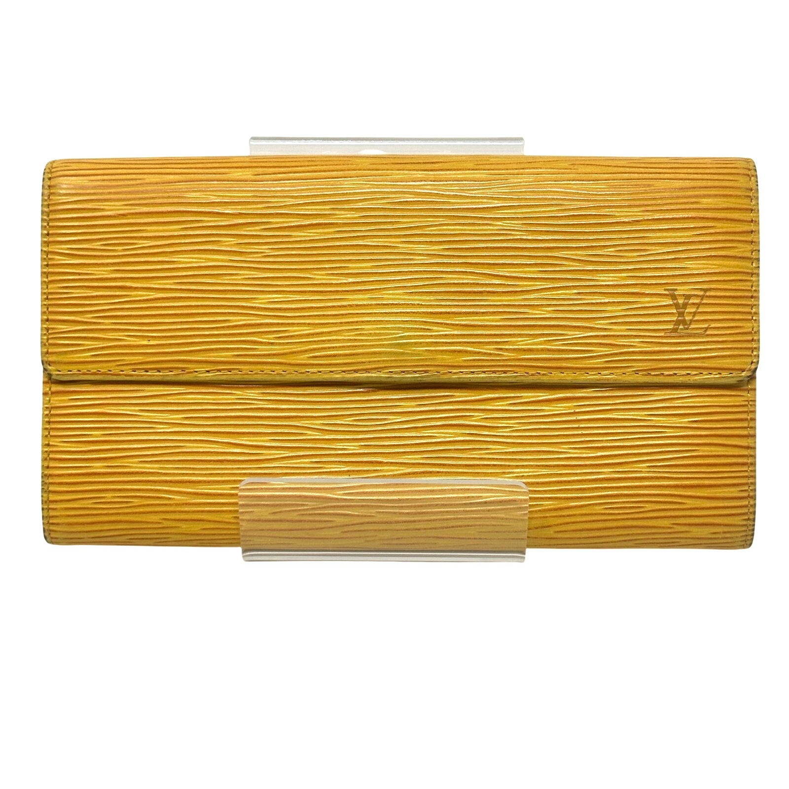 Louis Vuitton LV Epi Leather Sarah Wallet Yellow