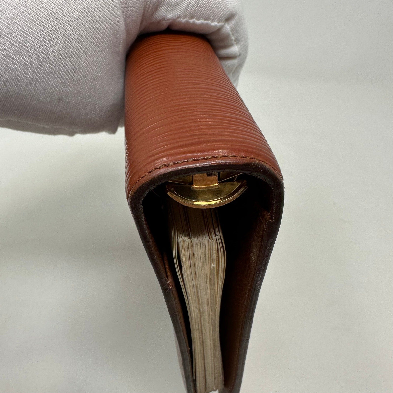 Louis Vuitton LV Epi MM Agenda Cover Brown