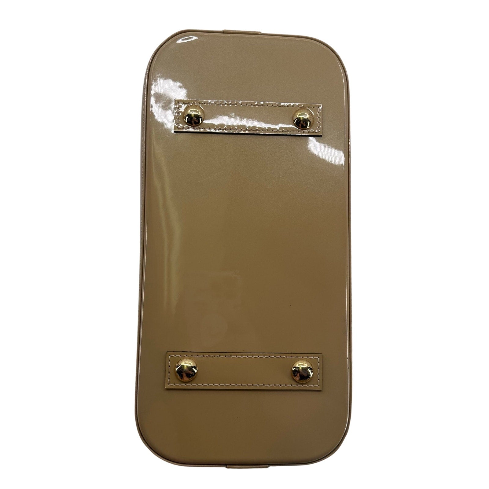 Louis Vuitton LV Monogram Vernis Alma PM Yellow Gold Full Set