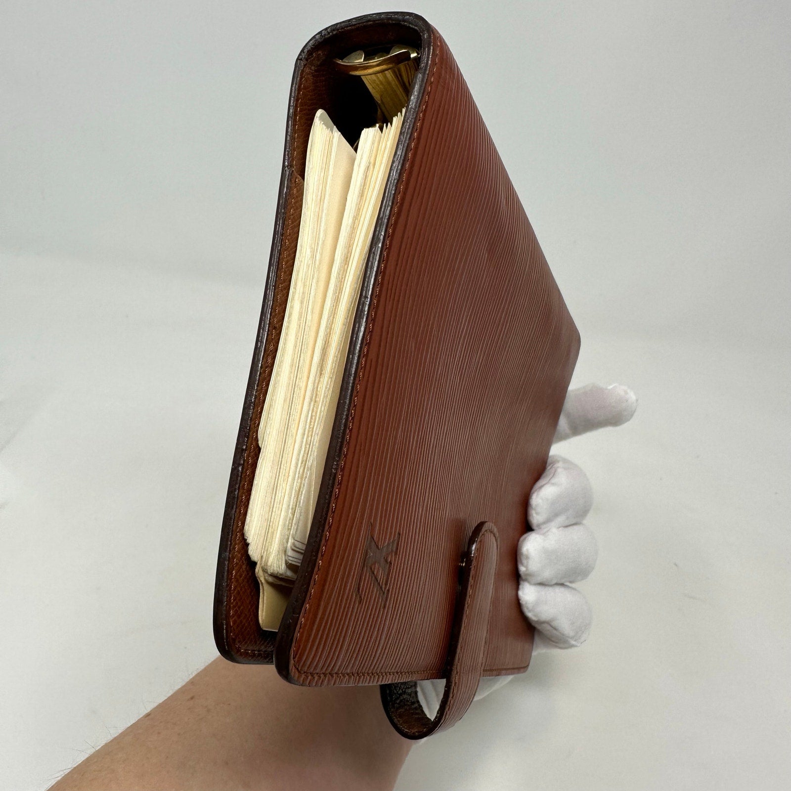 Louis Vuitton LV Epi MM Agenda Cover Brown