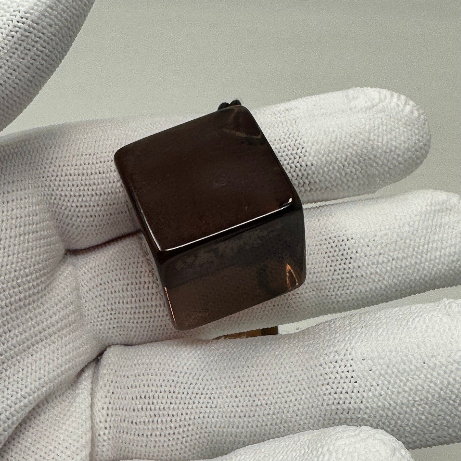 Louis Vuitton LV Transparent Hair Tie Bobbles Clear Brown
