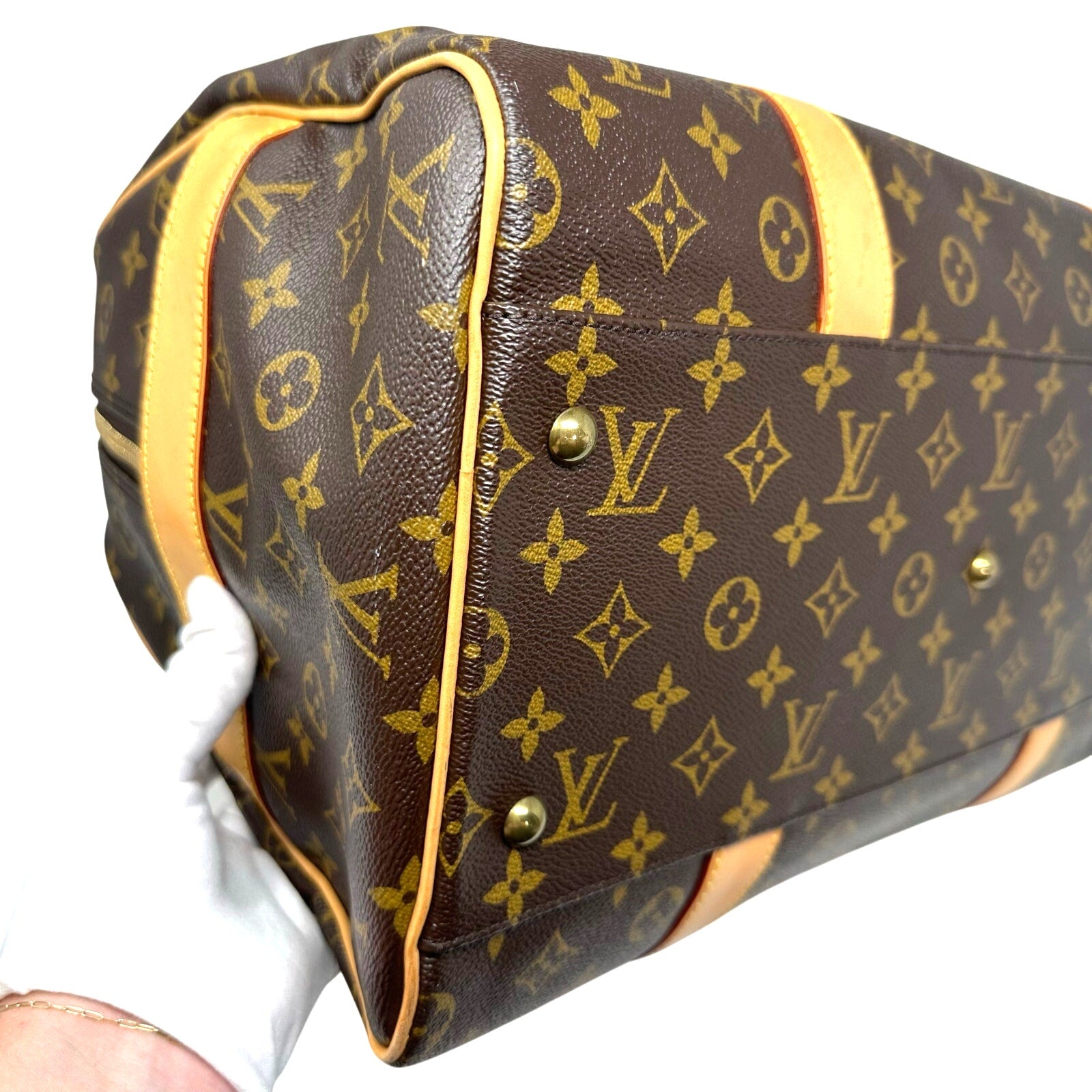 Louis Vuitton LV Monogram Carryall Satchel Duffle Bag