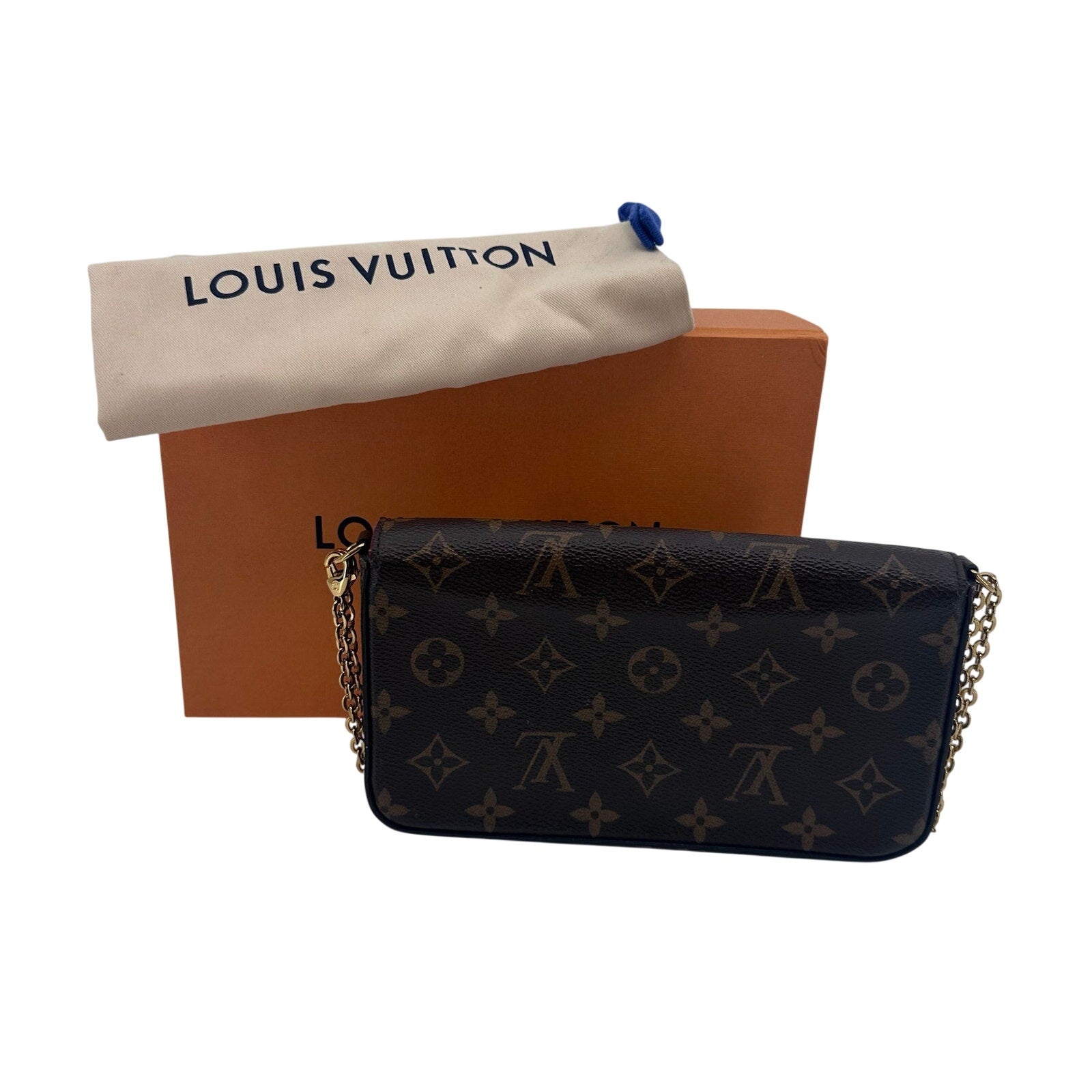 Louis Vuitton LV Monogram Felicie Pochette Crossbody Bag Full Inclusion