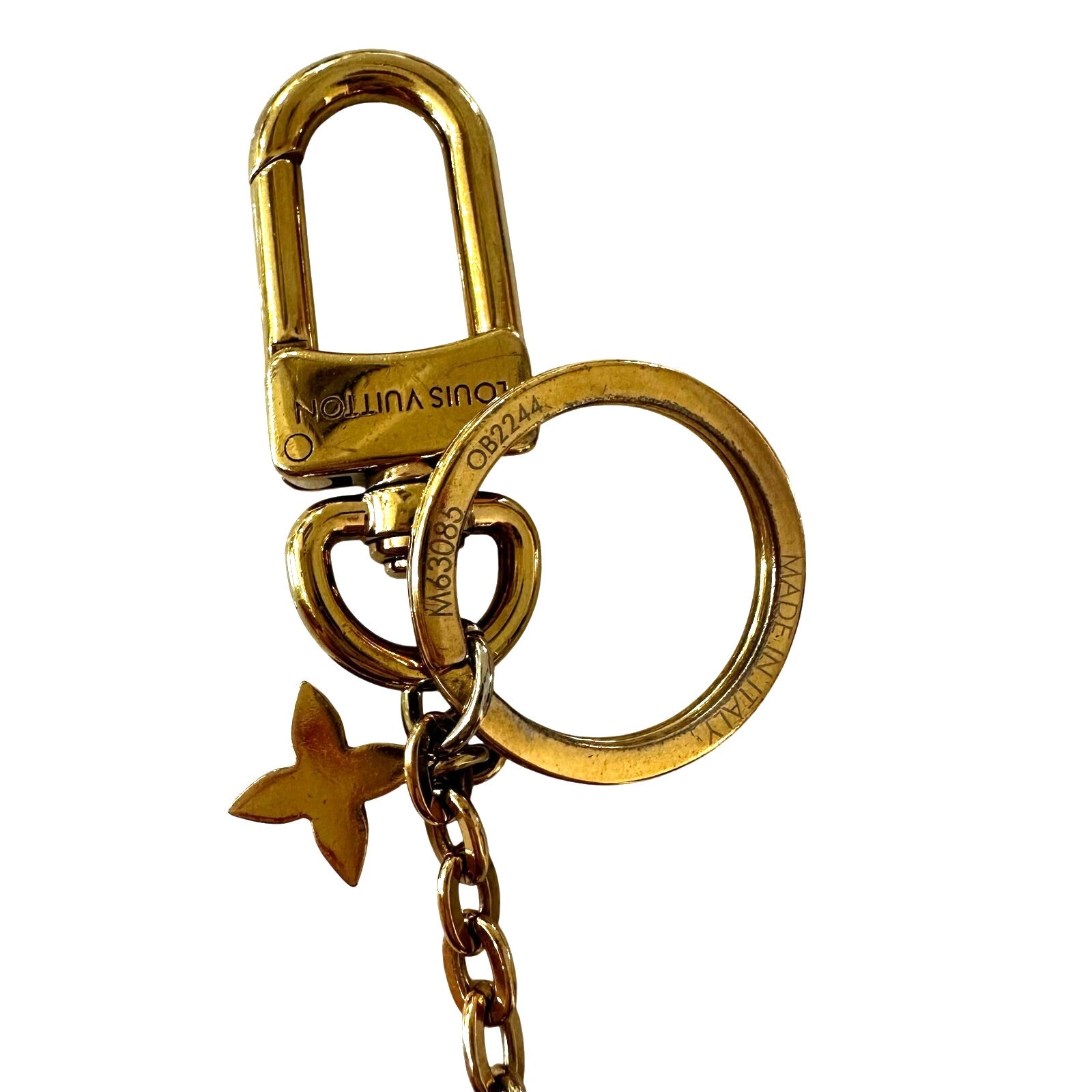 Louis Vuitton LV Porte Cles Blooming Flowers BB Bag Charm Keychain Pinks