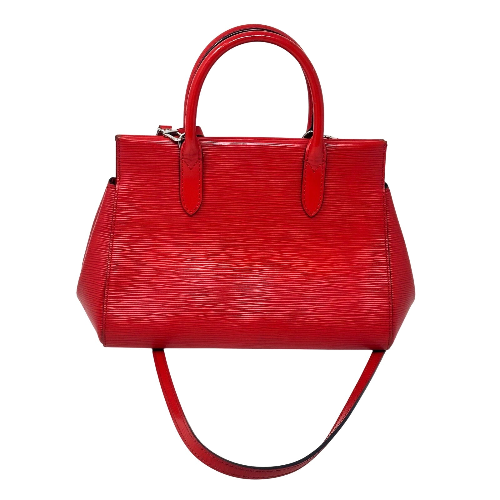 Louis Vuitton LV Marly BB Epi Leather Shoulder Bag Coquelicot Red Crossbody