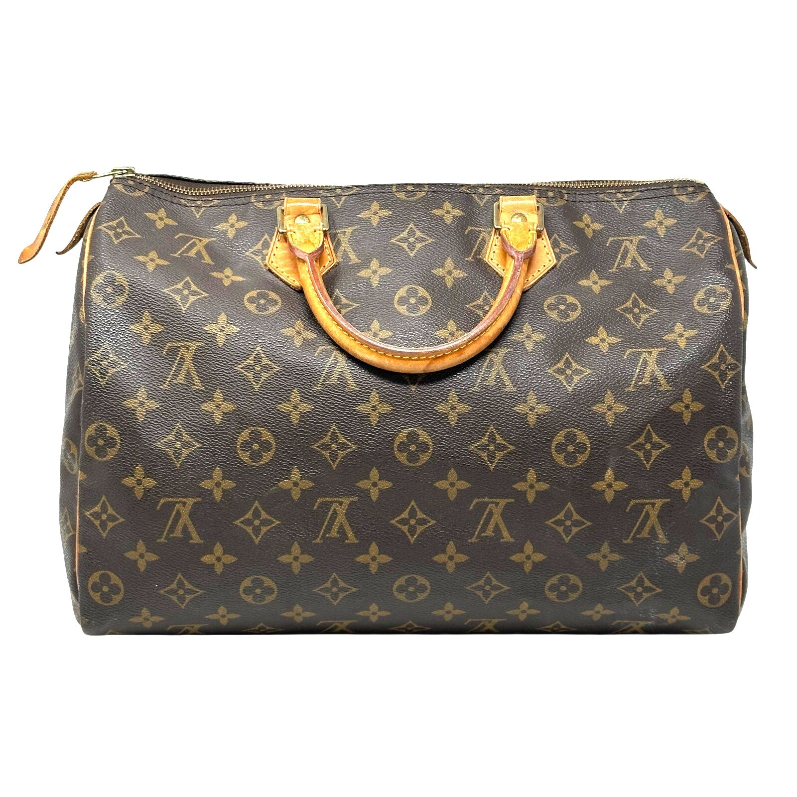Louis Vuitton LV Monogram Speedy 35 Boston Bag