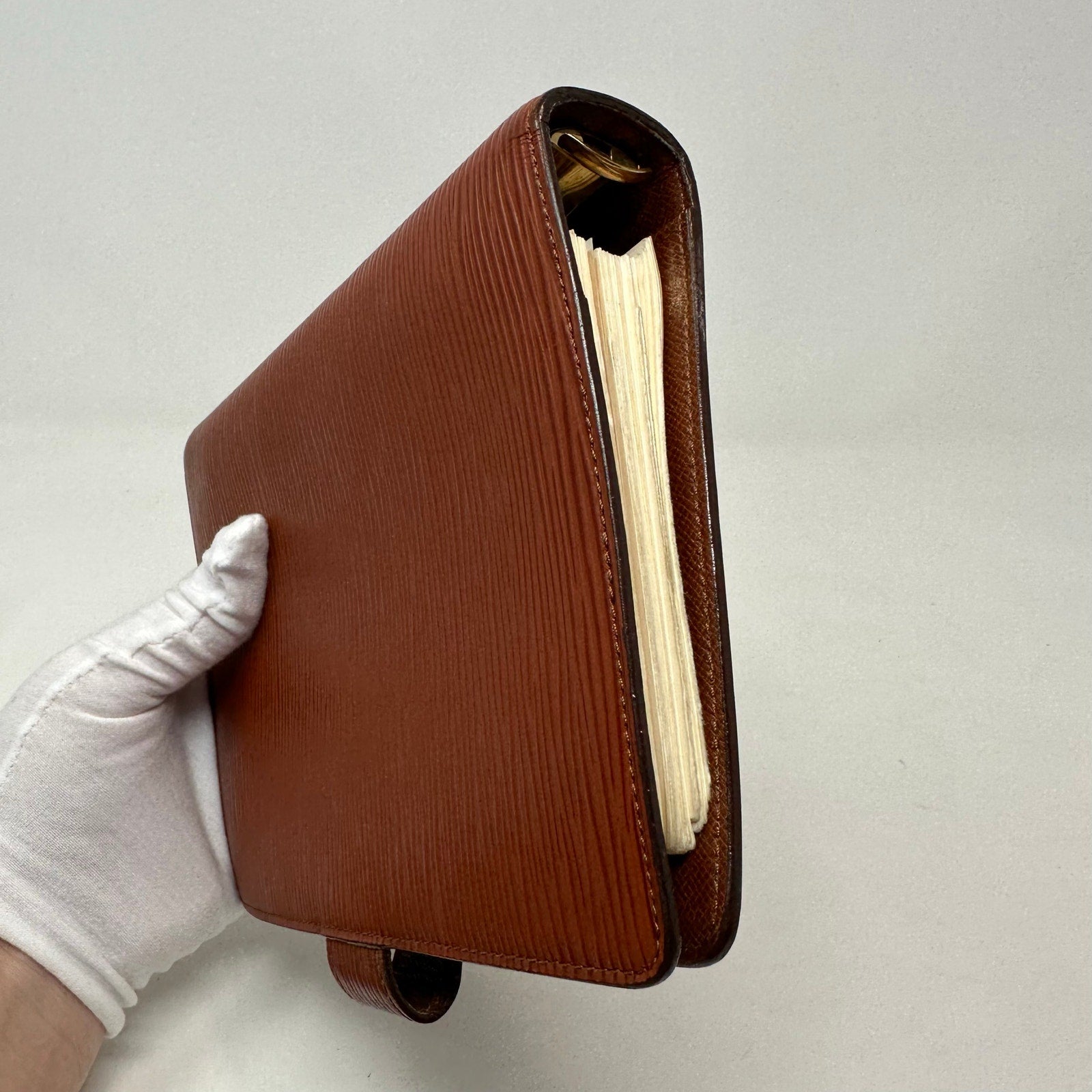 Louis Vuitton LV Epi MM Agenda Cover Brown