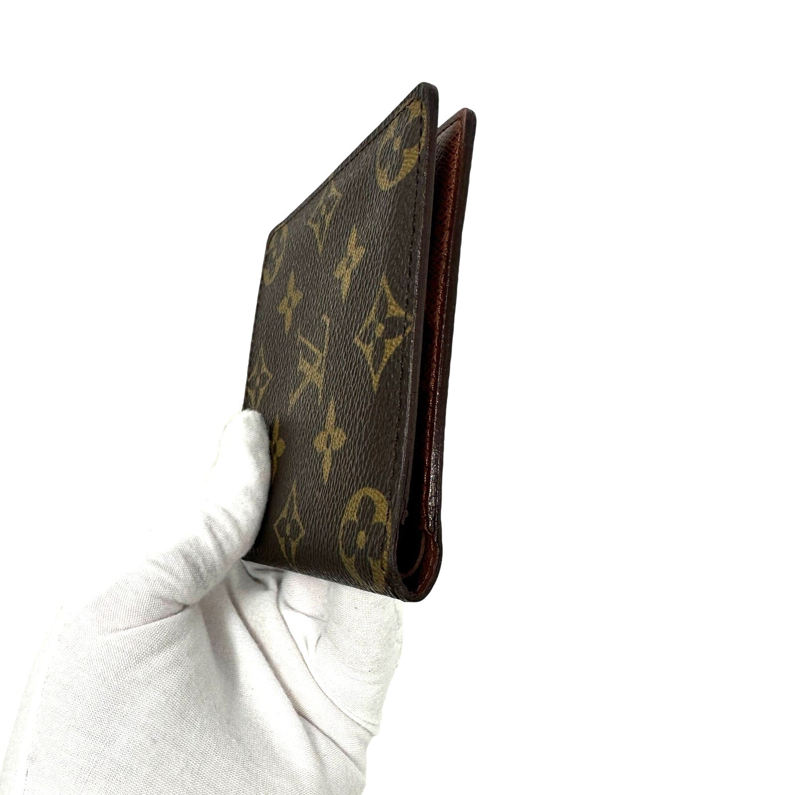 Louis Vuitton LV Monogram Slim Profile Bifold Wallet Card Holder