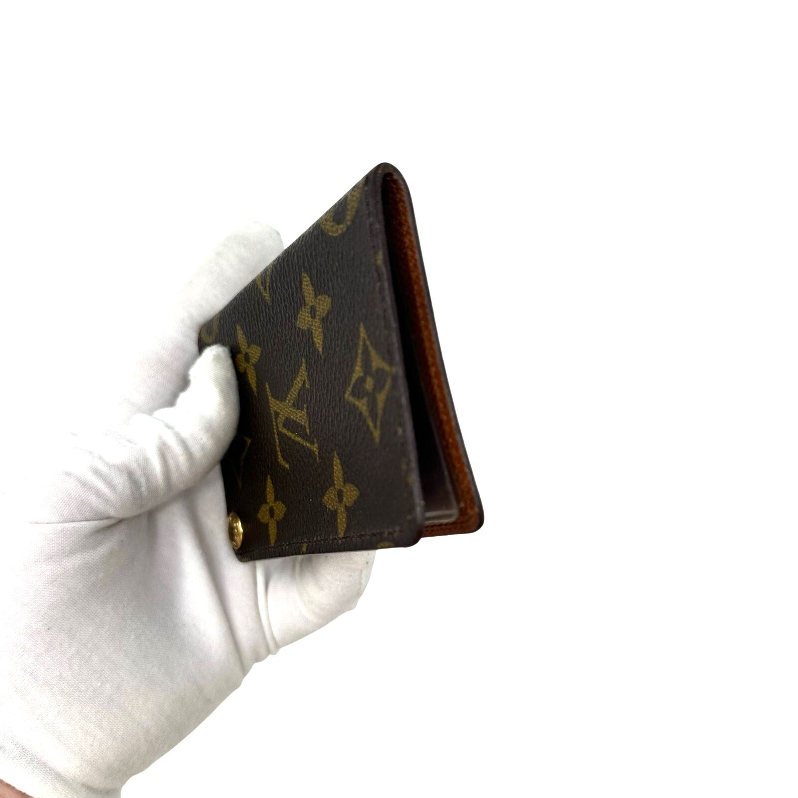 Louis Vuitton LV Monogram Porte Cartes Credit Pression Card Holder